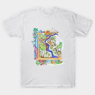 E - an illuminated letter T-Shirt